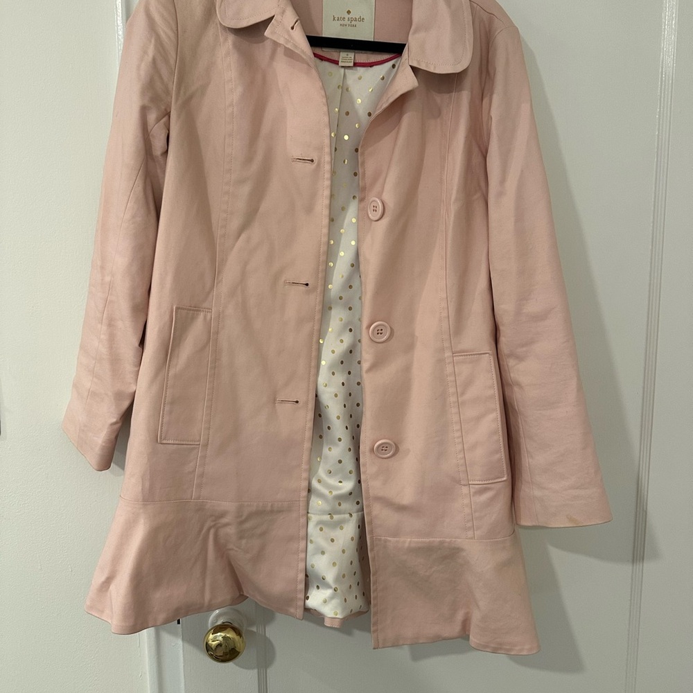 Kate Spade Blush Pink Trench Coat